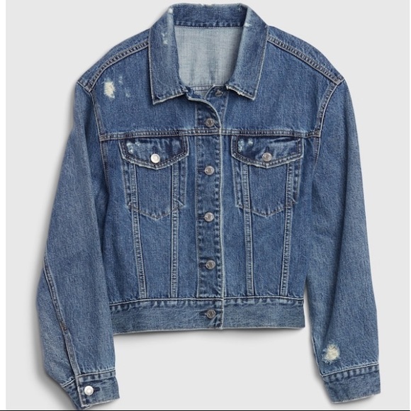 Oversized Vintage Denim Jacket XL - Picture 3 of 9